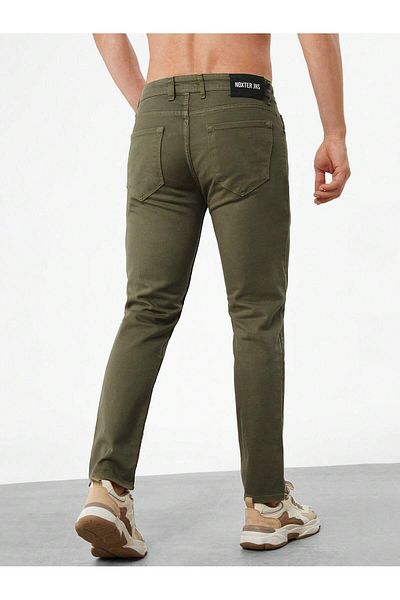 Noxter Ανδρικό παντελόνι Khaki Slim Fit