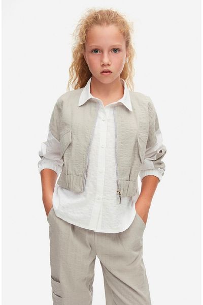 nk kids Limi Female Child Soft Textured Linen Shirt Pants 2 Piece Set