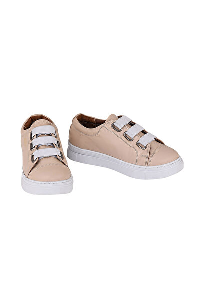 NOOSY Genuine Leather Beige Unisex Kids Sneakers