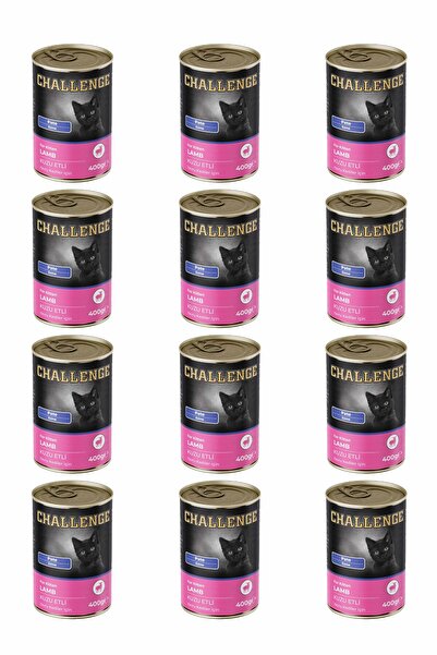 Challenge Pate Kuzu Etli Yavru Kedi Konservesi 400 gr x 12 Adet