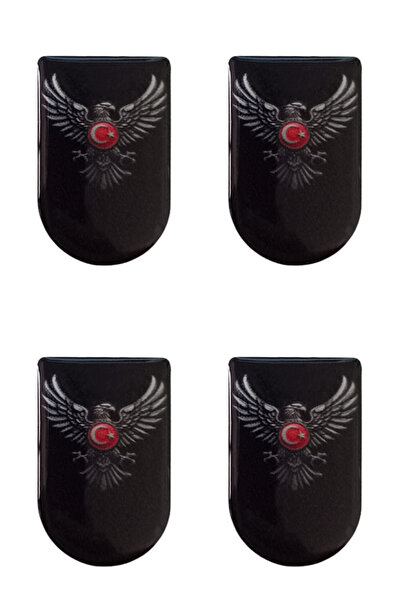 Aresoutdoors Şarjöraltı Sticker Bayrak Etiketi 4 Adet Kartal Bayrak Desenli