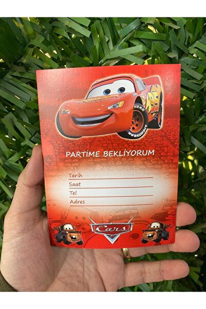 MFM Invitație cu tematică mașini 10 buc