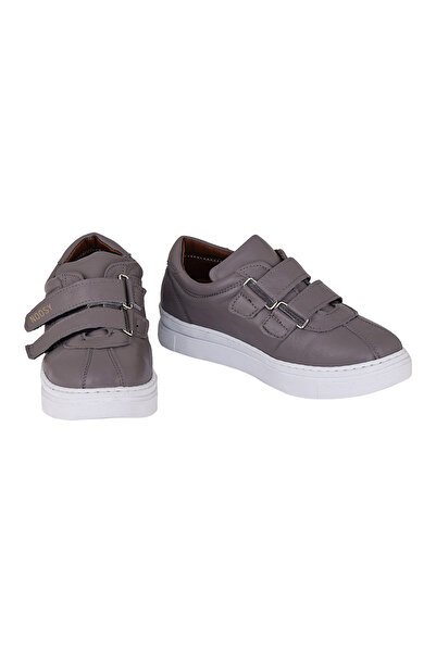 NOOSY Genuine Leather Gray Unisex Kids Sneakers