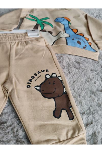 Tuffy Kids طقم بدلة رياضية للأطفال الأولاد بطبعة ديناصور 6-9/ 9-12/ 18-24 م