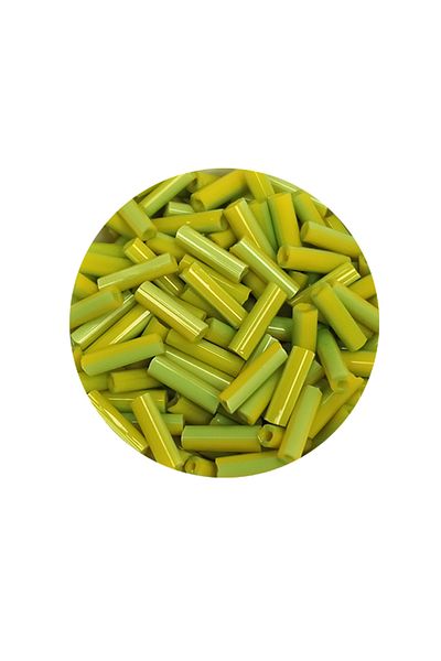 STUMBANNG Long Tube Cut Beads Diameter 2mm Length 10 mm - 60 Grams - Green - Bnc282