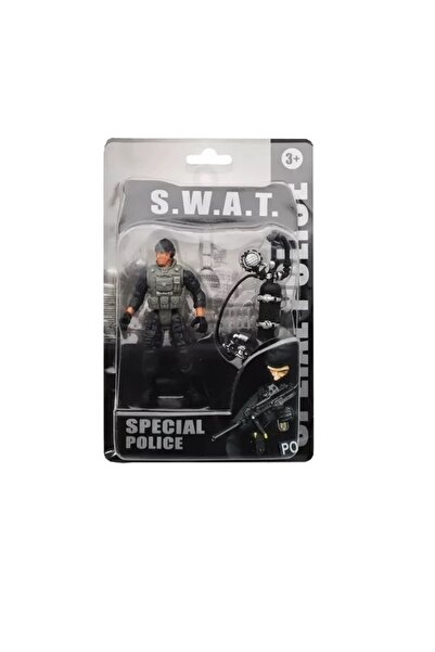4İ Oyuncak إس.W.A.T. 10 سم. لعبة مجسمة للجنود الصغار مع الملحقات