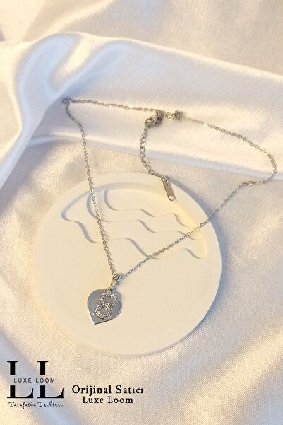 Luxe Loom Zarafetin Işıltısı Kadın Kararmayan Çelik Gümüş Renk Zirkon Taşlı K...