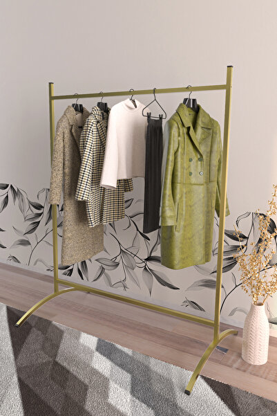 hediye kapında "Ayla" Ayaklı Askılık Metal Konfeksiyon Askısı Elbise Vestiyeri