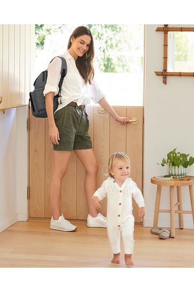 Skip Hop New Model Gray Jersey Baby Care Bag - Backpack