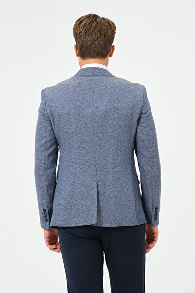 Bonesti Jachetă albastră Slim Fit pentru bărbați