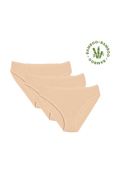 Şahin Chiloți de bikini din bambus pentru femei Şahin - Pachet de 3