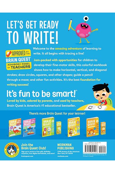 Workman Publishing Brain Quest - Reading and Writing Effect: Pen Control, Shaped and Sewn Design