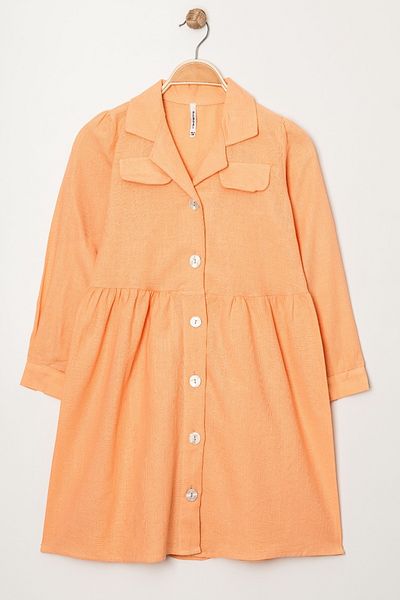 ANGELOS GIRLS Rochie din bumbac iuta pentru fete P1010