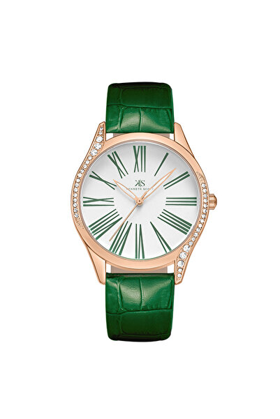 Kenneth Scott Women's Analog White Dial Watch - K23534-RLHW