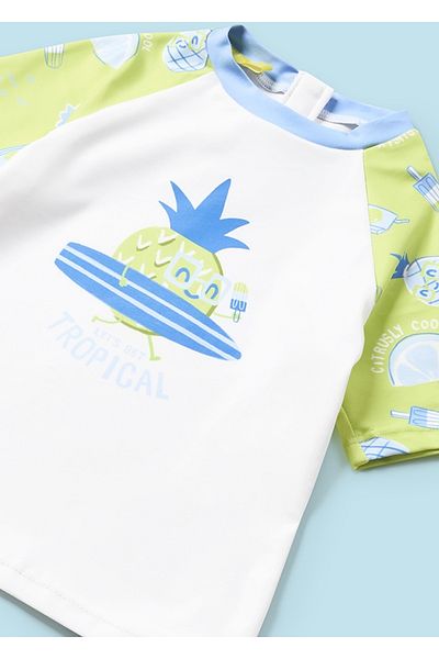 MAYORAL Green Baby Boy Summer Short Sleeve T-Shirt Swimsuit