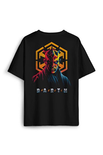 Kendim Seçtim Tricou oversize negru Star Wars Darth Maul - Tricou unisex impr...