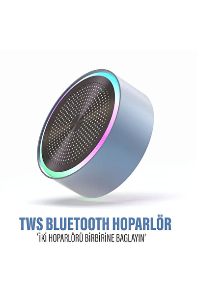 EXENAR Mini Bluetooth Hoparlör Ses Bombası TWS Çift Hoparlör Bağlantısı