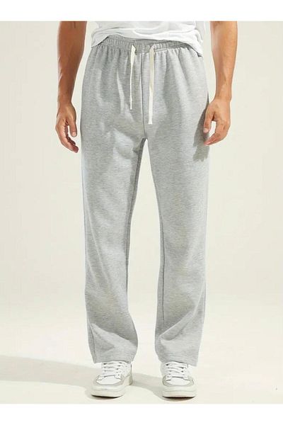 UYN SPORT Gray Color High Waist Comfortable Fit - Straight Leg Sweatpants