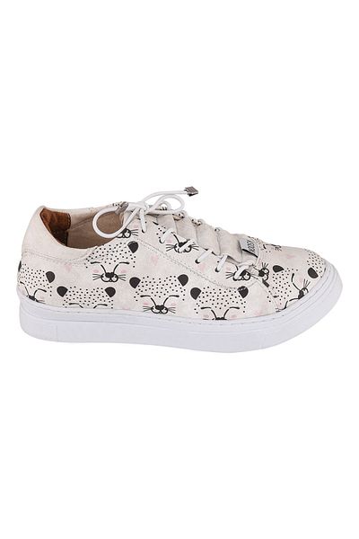 NOOSY Pantofi pentru copii unisex cu design de pisici imprimate