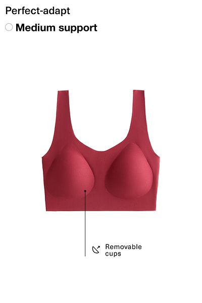 Oysho Perfect-adapt medium-support sports bra with cups