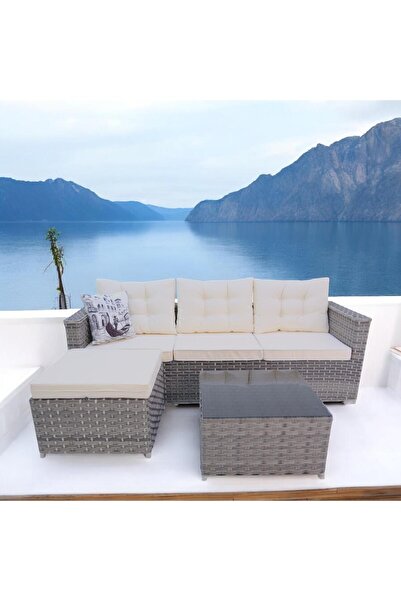 ReHome Savanna | Rehome Rattan Puflu L Köşe Koltuk | 708