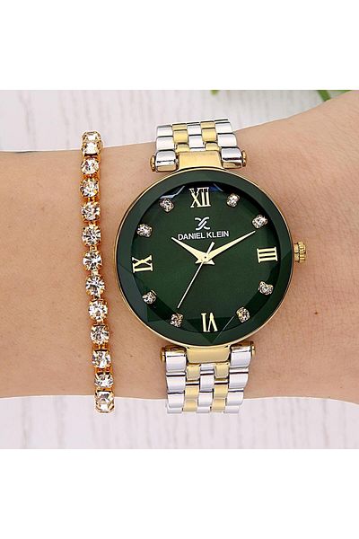 Daniel Klein Dke.1.10811-4 Women's Wrist Watch with Bracelet Gift