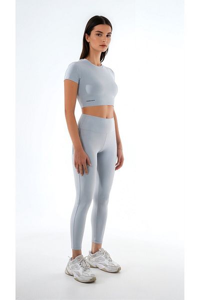 Promise Athletic Destiny Women's Ultra Stretchy-Light High Waist Light Gray Sports Leggings