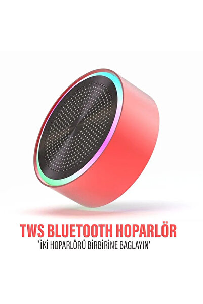 EXENAR Mini Bluetooth Hoparlör Ses Bombası TWS Çift Hoparlör Bağlantısı