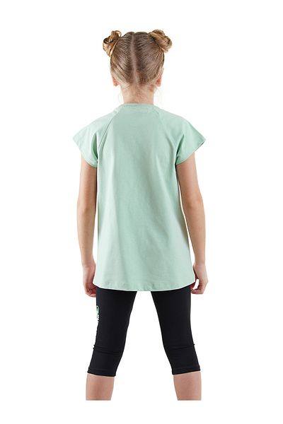 Denokids Gepunktetes Tiger-Mädchen-T-Shirt-Strumpfhosen-Set