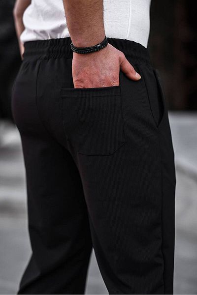 CAN Slit Ribbed Ottoman Baggy Sweatpants