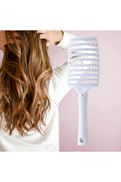 Arzu Güzel Cosmetics مشط ضلع ذو 108 سنًا - مشط تدليك مضاد للكهرباء الساكنة، م...