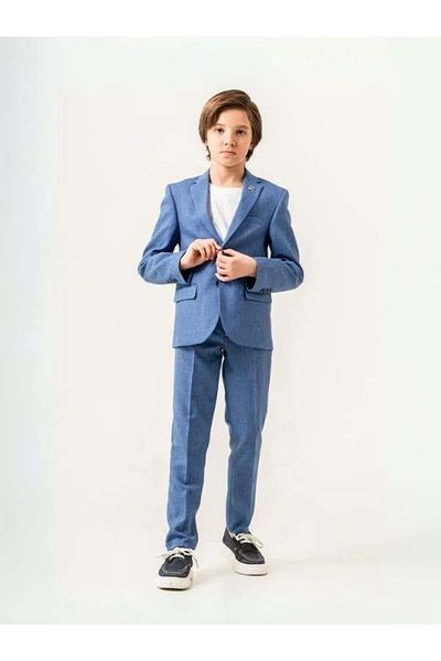 Zekids 3-6 Years Old Boys' Sports Set - T-Shirt, Linen Jacket and Pants