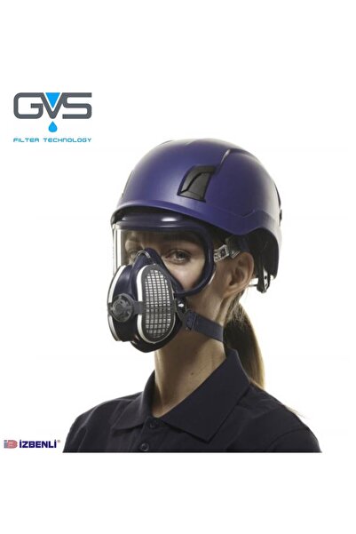 GVS P3 RD Duman Ekzoz İs İçin Aktif Karbonlu Yangın Kaçış Tam Yüz Maskesi (Fİ...