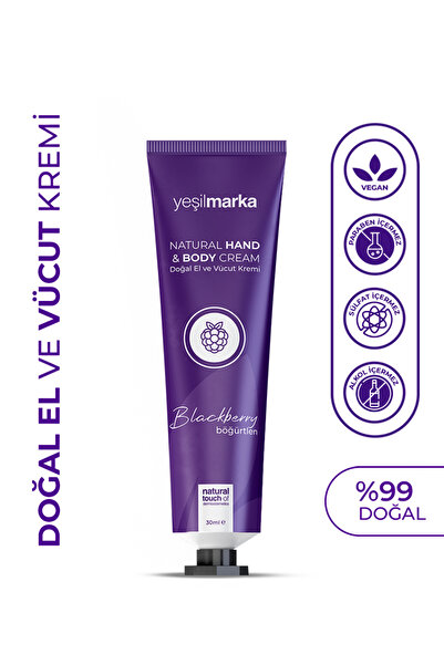 yeşilmarka Doğal El ve Vücut Kremi - Günlük Yoğun Nemlendirici Etkili - Böğür...
