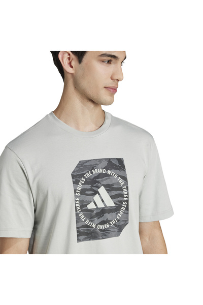 adidas Μπλουζάκι Grey Camo Box - Ανδρικό Casual στυλ