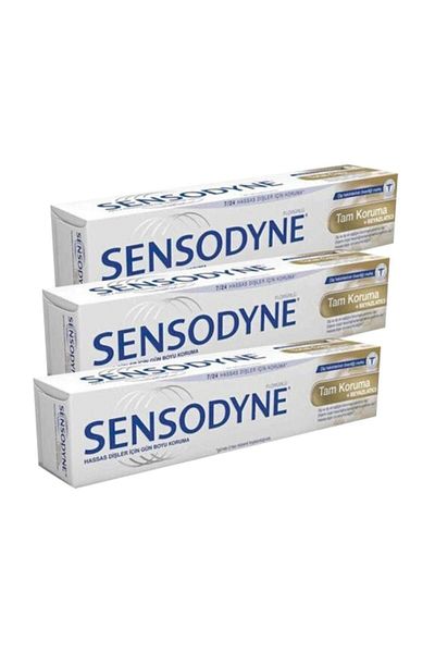 Sensodyne Total Care White - 50 ml Whitening Full Protection Toothpaste, X3 Pieces
