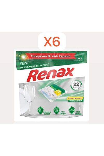 RENAX X6 Pieces - Set of 22 Dishwasher Capsules