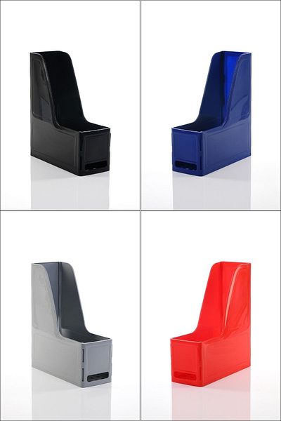 ALPA STORE Ops Mg 101 Magazine Set of 4 A4 Demonte Plastic Vertical Classer Archival Box Organizer Storage