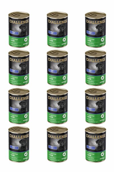 Challenge Pate Kuzu Etli Yetişkin Köpek Konservesi 400 gr x 12 Adet