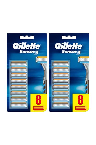 Gillette Sensor3 8 Blade X2 Pieces