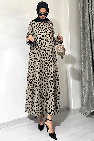 QLAY Γυναικείο 100% βισκόζη μακρύ φόρεμα με τσέπες, καλοκαιρινό μακρύ φόρεμα