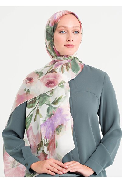 Armağan 7242 Μοντέλο Chiffon Silk Shawl - Μοντέλο V9
