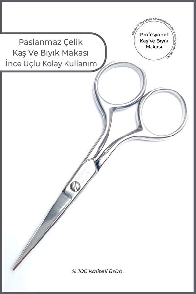 SEVRU Kaş Ve Bıyık Makası, Düz Ve Ince Uçlu , Kolay Kullanılabilir, Taşınabilir