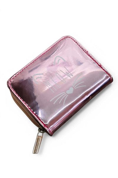 LEXA Hologram Meow Printed Pink Children's Wallet