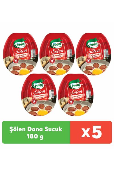 Pınar Şölen Dana Sucuk 180 G X 5 Adet
