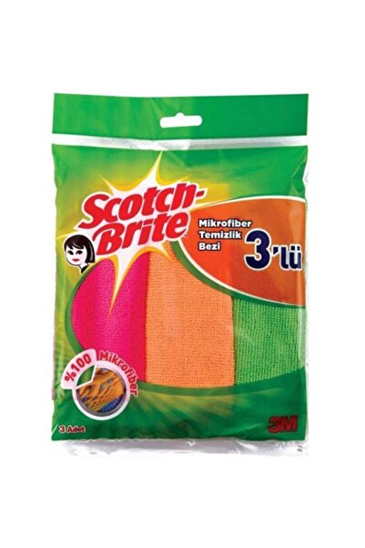 Scotch Brite Temizlik Bezi 3'lü Mikrofiber