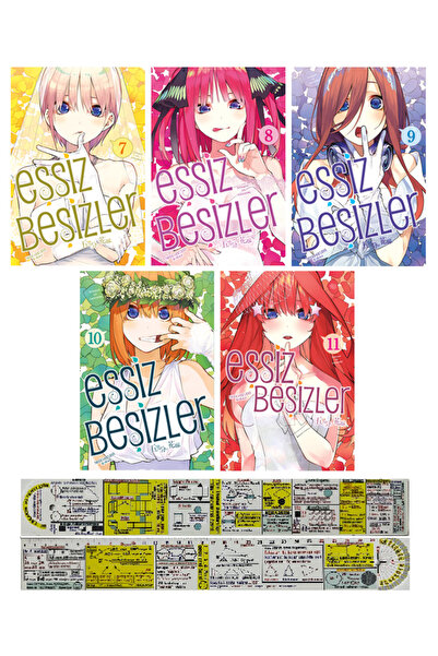 Gerekli Şeyler Yayıncılık Eşsiz Beşizler 7-8-9-10-11. Ciltler Manga Seti + Ma...