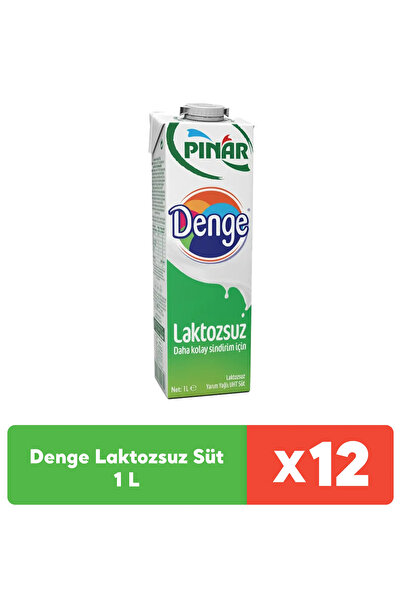 Pınar Denge Laktozsuz Süt 1 L X 12 Adet