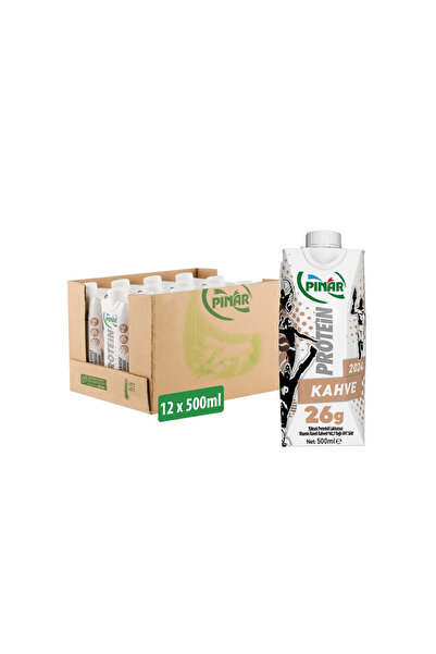 Pınar Kahveli Protein Süt 500 ml X 12 Adet
