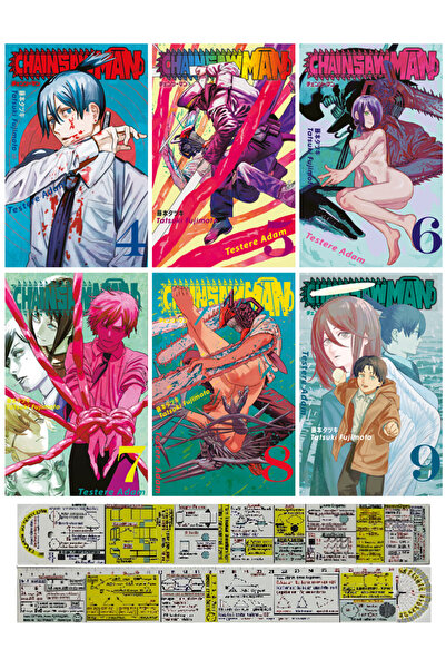 Gerekli Şeyler Yayıncılık Chainsaw Man 4-5-6-7-8-9. Ciltler Manga Seti + Mat....